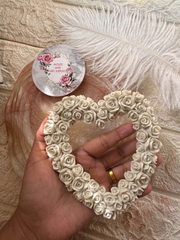 Rose Heart frame mold - medium