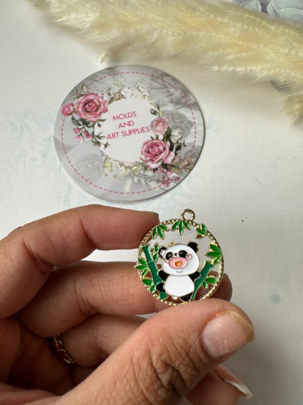 Metal Charm Panda 001