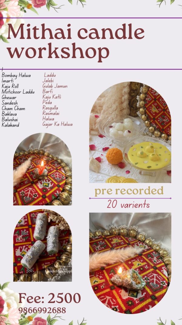 Mithai Candle tutorial - 20 variants - Image 2