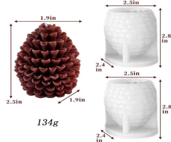 Pine Cone Candle Mold - Image 2