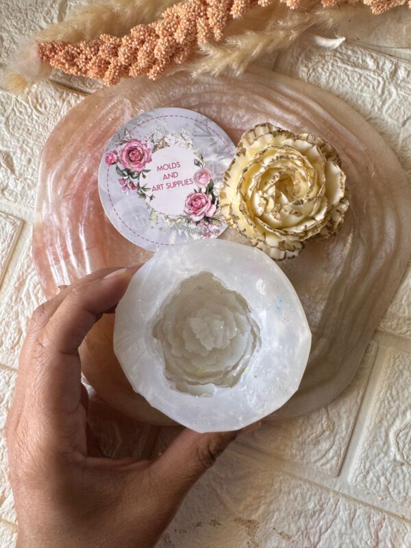 3D Flower Mold 7- Cabbage Rose - Image 2