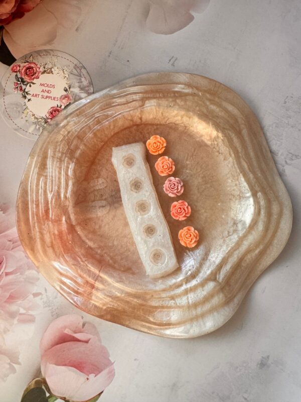 Mini Rose Mold- 5 Slot