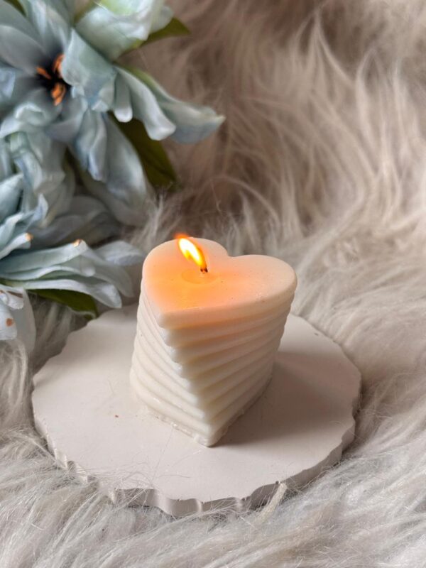 Heart Layered Pillar candle