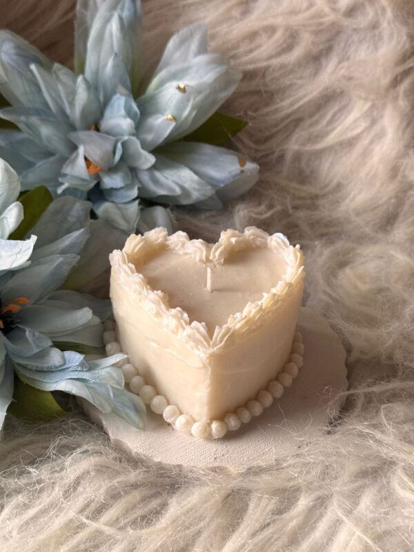 Heart Cake Candle