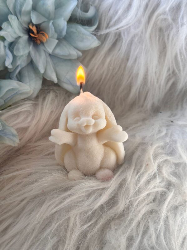 cuddly bunny  candle