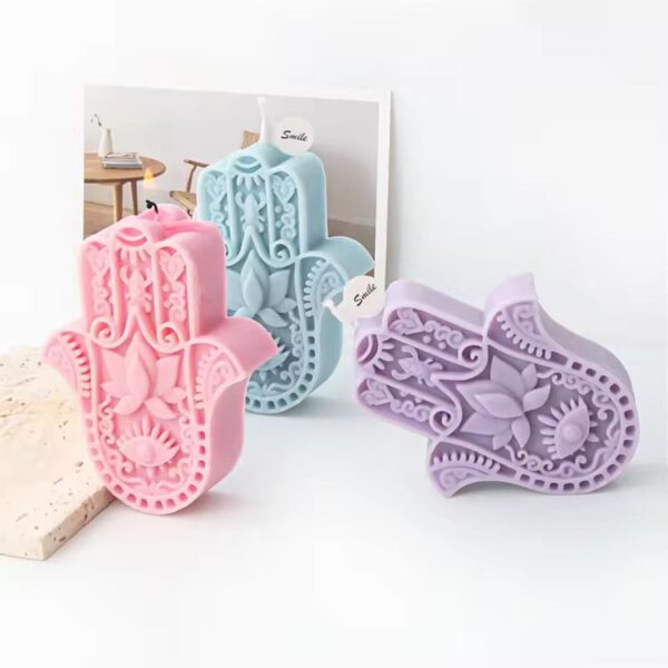 lotus hamsa hand mold - premium thick mold