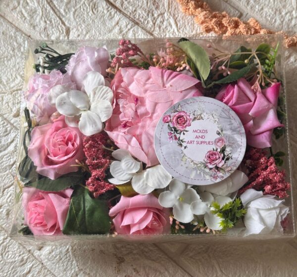 The Pink Flower Box (Artificial Flowers)