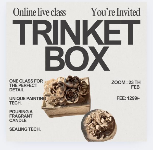 Exclusive Trinket Box- Live class on 23rd Feb - Ft. InstaCast