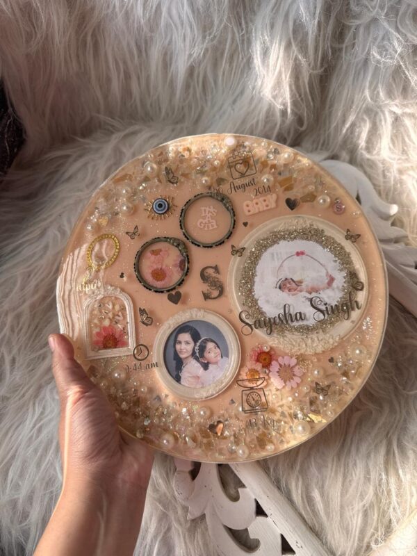 Resin 10" Baby Keepsake Frame - Image 2